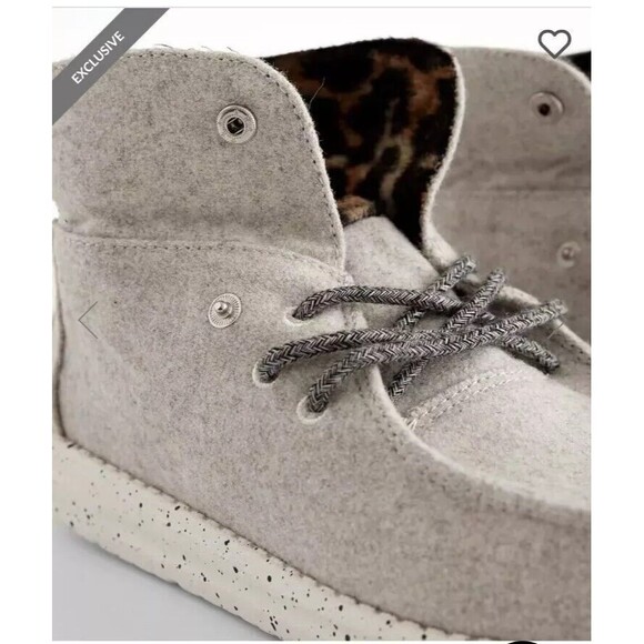 Hey Dude Britt Black Cheetah Shoes Womens 7 Tan Leopard The Buckle - Picture 2 of 11